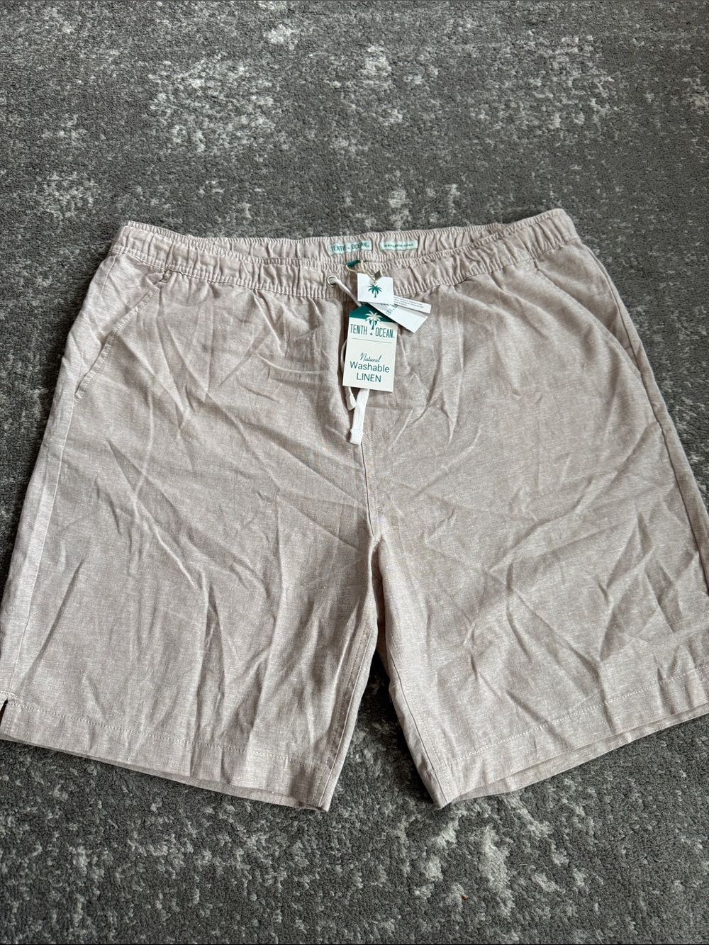 Men's Washable Linen Hybrid Shorts - Light Taupe